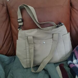 Enrich Ylife Khaki Nylon Tote/Messenger Bag. NWOT